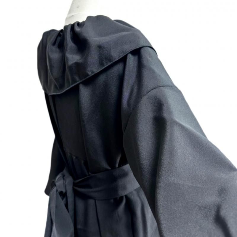 即納】ふりふわ襟 留袖着物リメイクドレス 和柄ワンピース 金糸