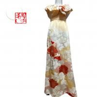 大胆！豪華刺繍 コントラスト切り替え着物リメイクドレス 留袖孔雀