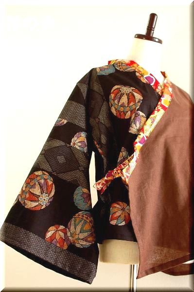 一点物 受注作製 和柄 フレア袖羽織り レディースｓ 5ｌ 手作り子供服の通販店 神の手