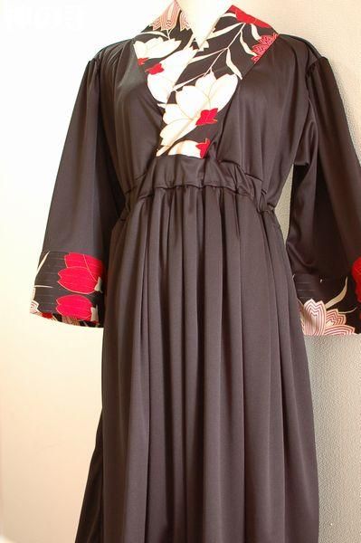 和柄 レディース服 着物襟風カシュクールワンピース 鼓笛衣装に 手作り子供服の通販店 神の手 和柄 レディース服 着物襟風カシュクールワンピース 鼓笛衣装に 手作り子供服の通販店 神の手