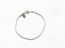 天然石ターコイズ ブレスレット Turquoise Bracelet /SILVER925 【BRT-164 L size 20cm/7.9inch 】