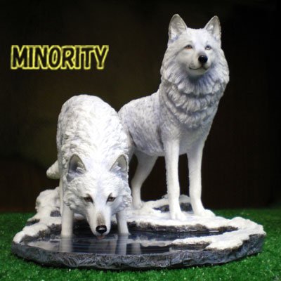 狼の オブジェ Warriors of Winter - MINORITY - 狼（WOLF/ウルフ/オオカミ)グッズショップ エリア