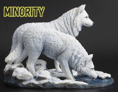 狼の オブジェ Warriors of Winter - MINORITY - 狼（WOLF/ウルフ/オオカミ)グッズショップ エリア
