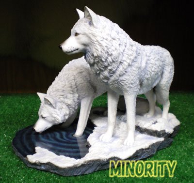 狼の オブジェ Warriors of Winter - MINORITY - 狼（WOLF/ウルフ