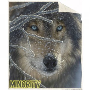 狼-ブランケット - MINORITY - 狼（WOLF/ウルフ/オオカミ)グッズショップ エリア