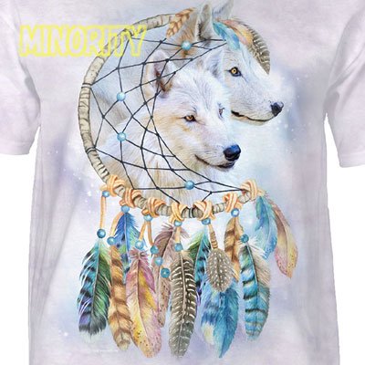 狼-Tシャツ - MINORITY - 狼（WOLF/ウルフ/オオカミ)グッズショップ エリア