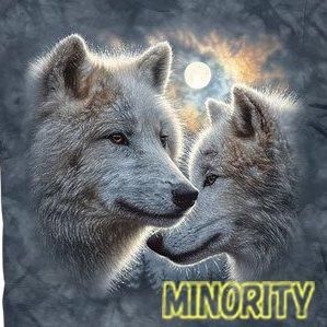 狼-Tシャツ - MINORITY - 狼（WOLF/ウルフ/オオカミ)グッズ