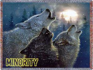 狼タペストリーラグ In Harmony Subsquare - MINORITY - 狼（WOLF/ウルフ/オオカミ)グッズショップ エリア