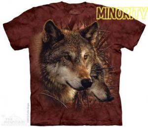 ユース狼Tシャツ Forest Wolves - MINORITY - 狼（WOLF/ウルフ/オオカミ)グッズショップ エリア