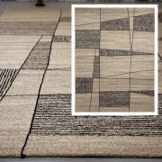 高級 絨毯 輸入品 カーペット ラグ/ベルギー/ウィルトン織/コリーヌ/133×195/グレー ベージュ