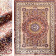 【60%OFF】高級 絨毯 輸入品 カーペット ラグ/ベルギー/ウィルトン織/ガラード/127×70/ラスト 赤錆色