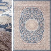 高級 絨毯 輸入品 カーペット ラグ/ベルギー/ウィルトン織/グランディール/60×90/ブルー