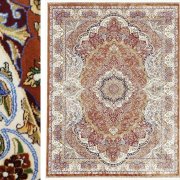 【60%OFF】高級 絨毯 輸入品 カーペット ラグ/ベルギー/ウィルトン織/ヒギンス/144×80/ラスト 赤錆色