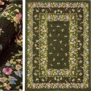 高級 絨毯 輸入品 カーペット ラグ/ベルギー/ゴブラン織/メルカド/50×80/グリーン