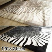 ラグ ラグマット/170x240cm/日本製 ハンドフック 床暖/２色