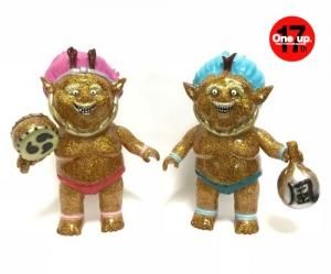 風神雷神 One up.限定 金ラメ版 2体セット - One up. Online Store