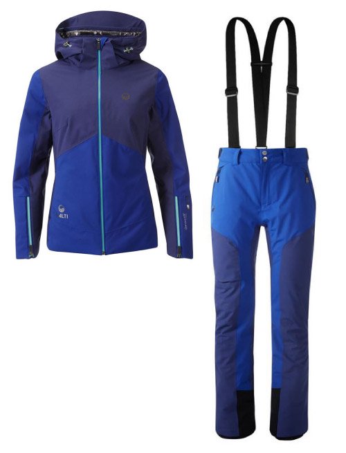 2020 HALTI Saarua W's DX Jacket (S T W Blue P37) & Podium II W's DX Pants  (S T W Blue P37)上下セット - スポーツたきぐち倶知安店　サイバーショップ