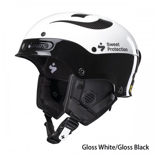 SWEET PROTECTION（スウィートプロテクション）Trooper II SL MIPS Gloss White/Gross Black  スラローム用ヘルメット（チンガード付属） - スポーツたきぐち倶知安店　サイバーショップ