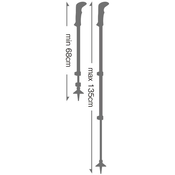 LEKI（レキ）ジャーニーライト AS トレッキング用伸縮ポール「衝撃を 
