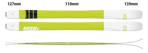 2023 G3（ジースリー）SEEKr 110 スキーのみ（Flat/金具無し
