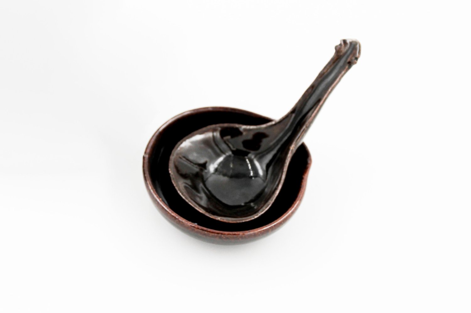 ちりれんげ アメ釉 - 土楽 | 伊賀の里の土楽窯