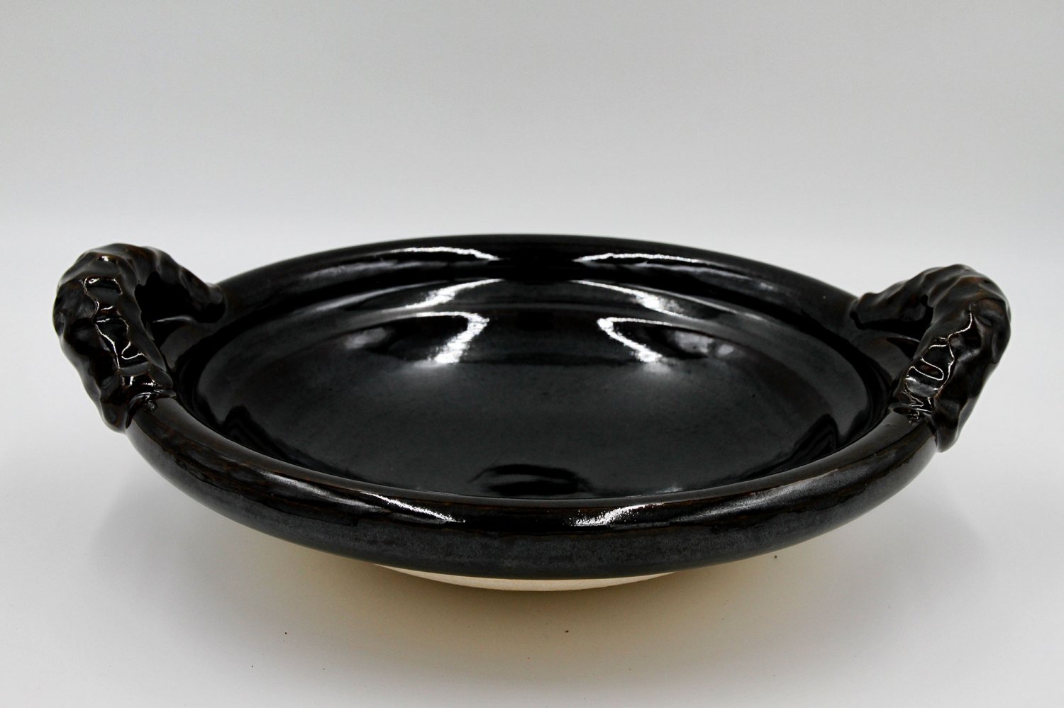土楽窯　黒鍋　尺寸