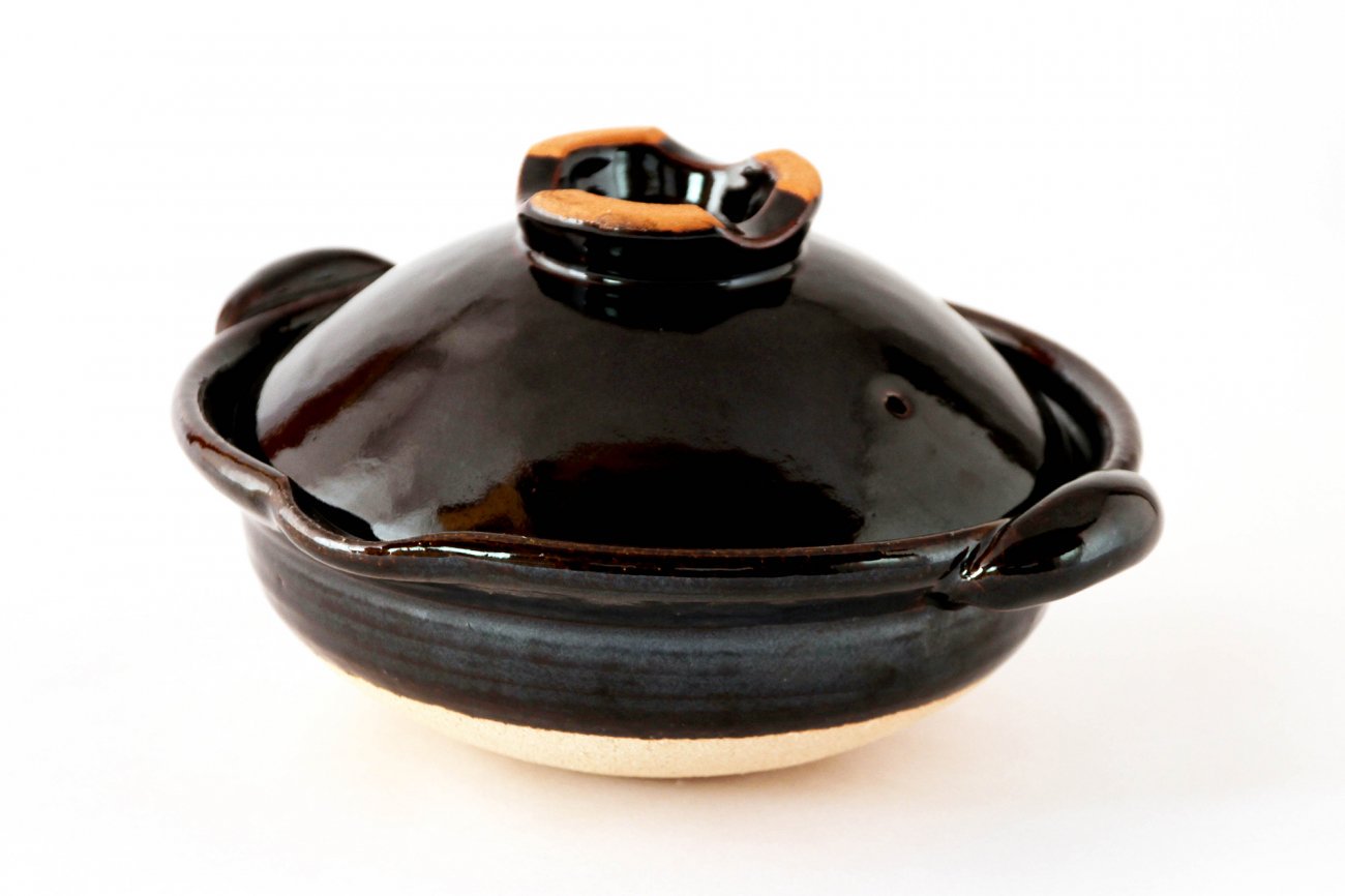 口付黒鍋（8寸） - 土楽 | 伊賀の里の土楽窯