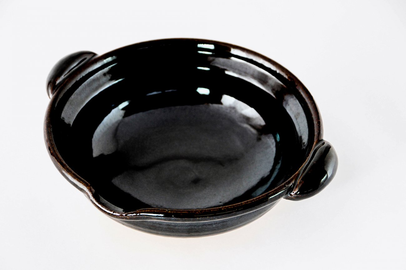 口付黒鍋（8寸） - 土楽 | 伊賀の里の土楽窯