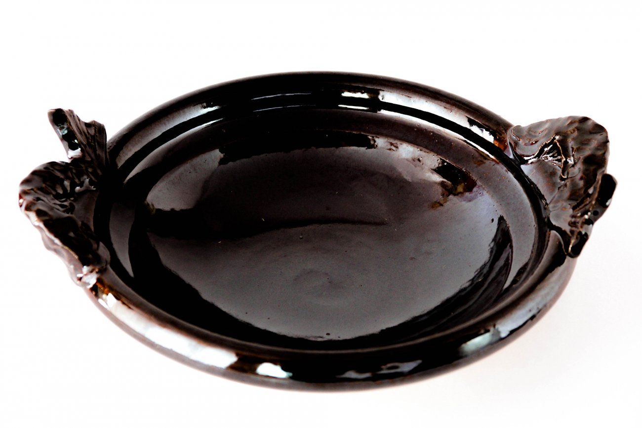 魚手黒鍋（尺1寸） - 土楽 | 伊賀の里の土楽窯