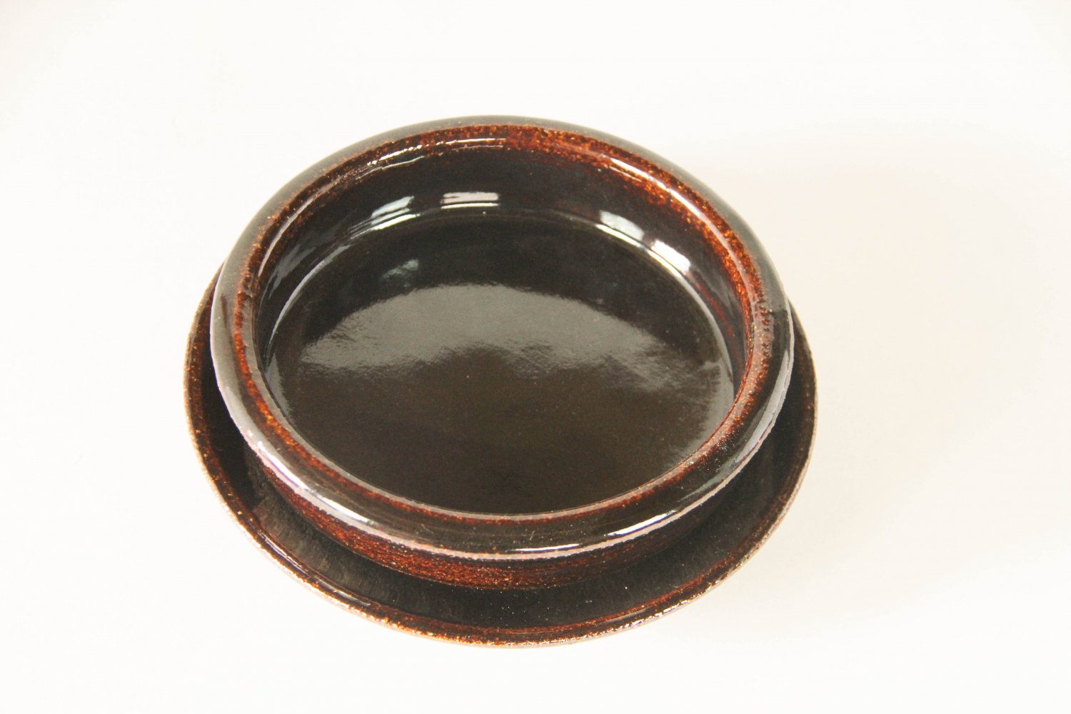 アメ釉グラタン皿（6寸）