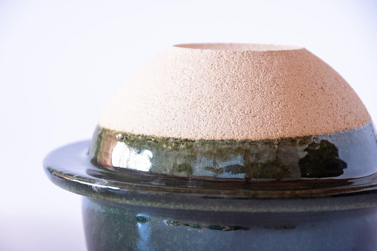 青羽釜 (2合炊き) - 土楽 | 伊賀の里の土楽窯