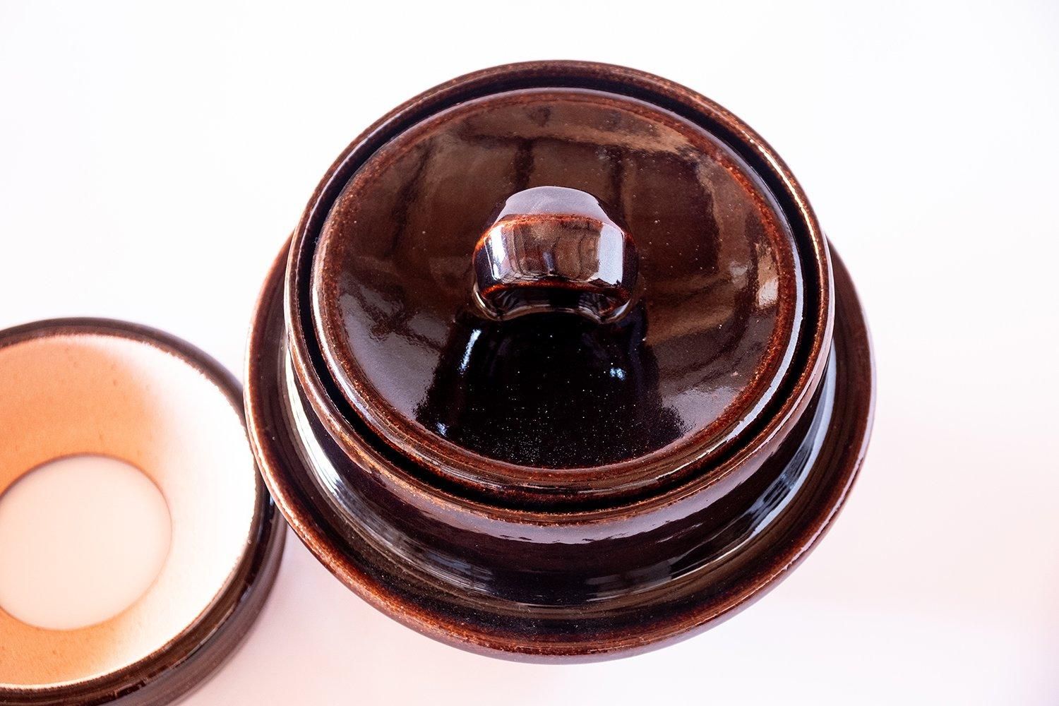 黒羽釜（共蓋重石付）（3合） - 土楽 | 伊賀の里の土楽窯