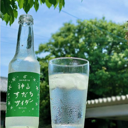 神山すだちサイダー (250ml) 【神山温泉】