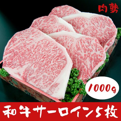 【冷凍】和牛サーロイン5枚 （200g×5枚）ステーキ用【肉勢】
