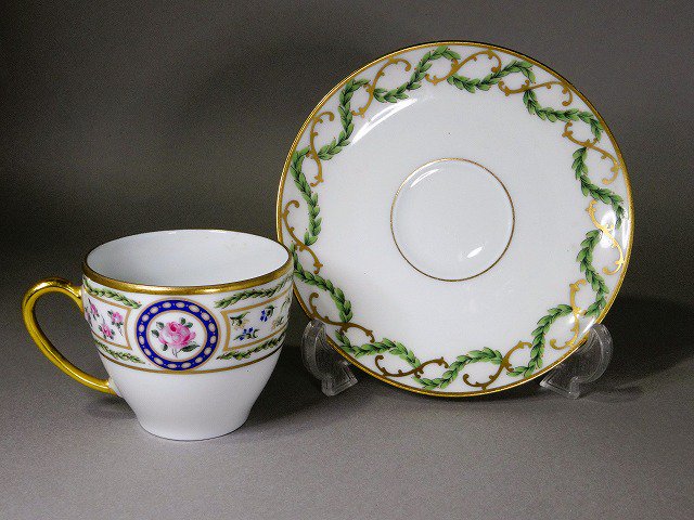 リモージュ　デミタスカップ＆ソーサー　Louveciennes - SMT ART Antique Tableware Collection
