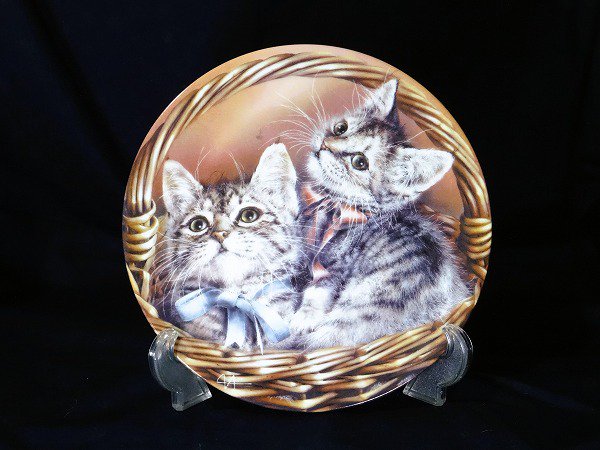 ハミルトンコレクション猫の絵皿プレート Mischief Makers 限定品 LIMITED EDITION 1988年 TIM u0026  SAILOR - インテリア小物
