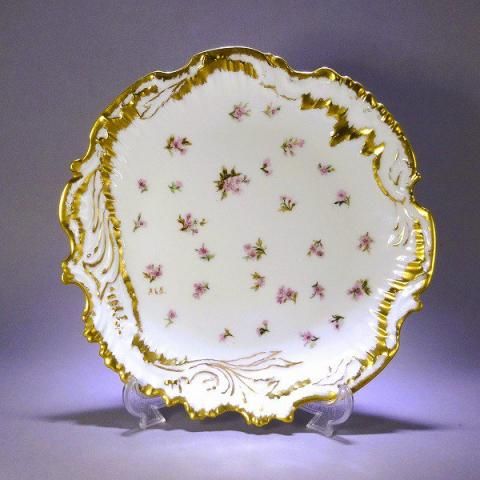 デザートプレート | ピンク小花 - SMT ART Antique Tableware