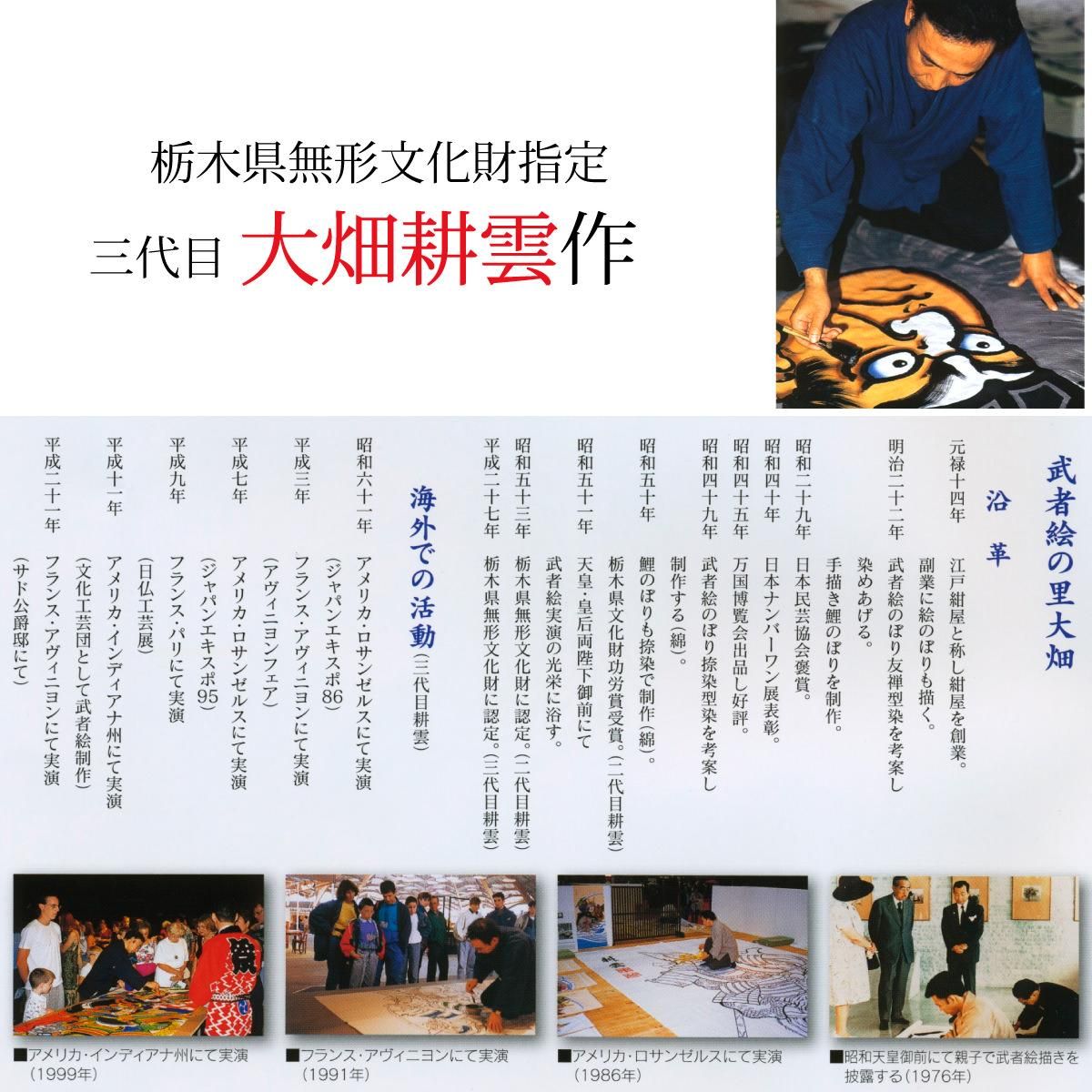 10号武者絵のぼりスタンドセット一式(龍虎) 10号武者絵のぼりスタンドセット一式(龍虎)