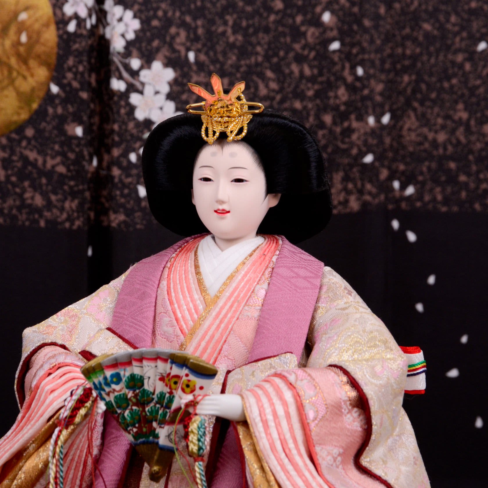 【2度だけ飾りました】京都西陣 有職雛 雛人形 平安巧雲お雛さま