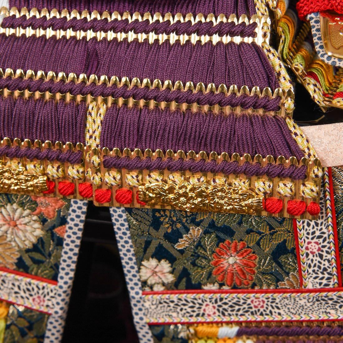 鎧飾り 7号 紫糸威褄取鎧 朝比奈徹山