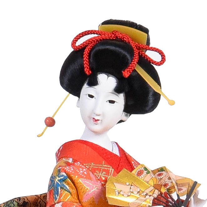 日本人形 金襴総柄 鼓 - 雛人形・五月人形・羽子板・破魔弓 －群馬県 