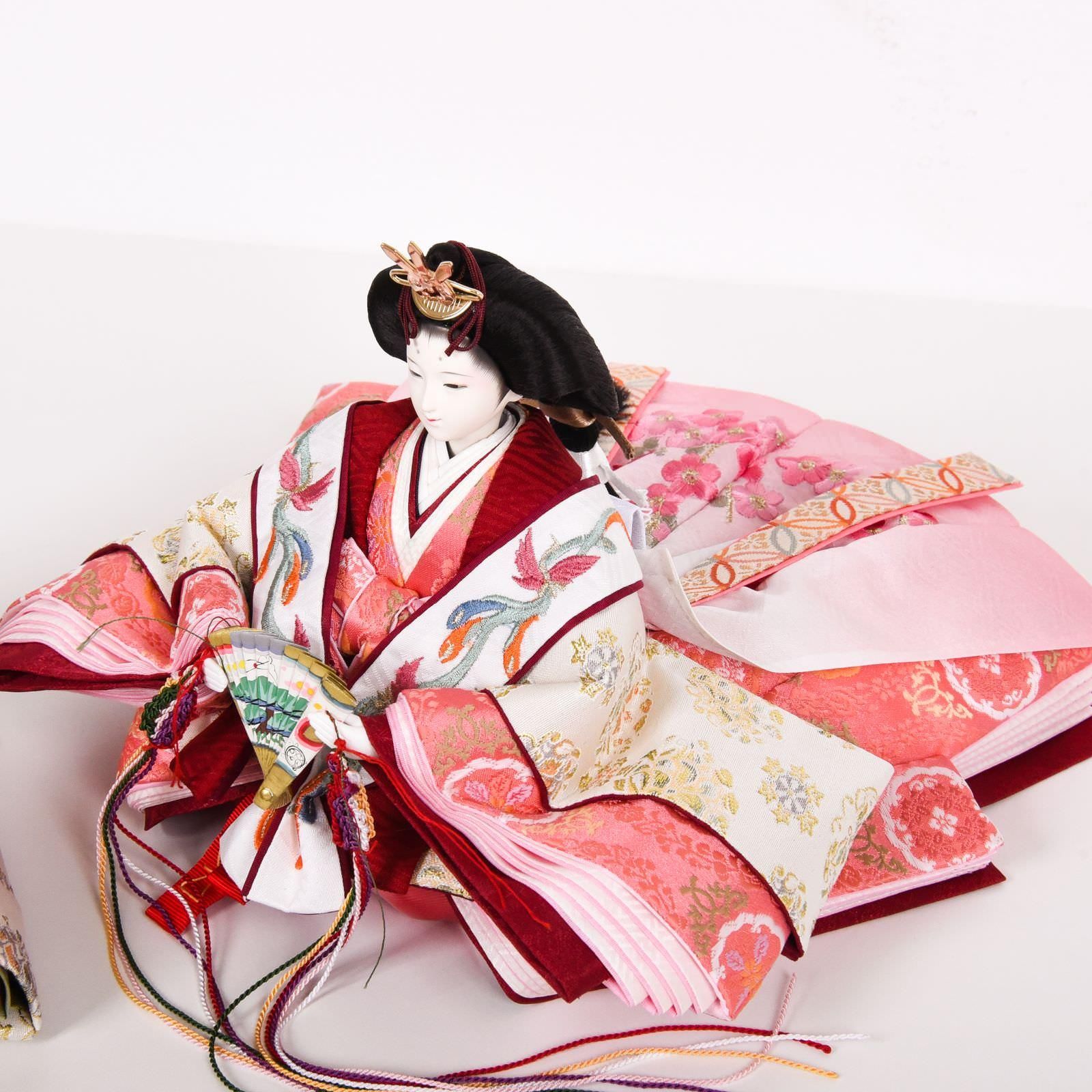 雛人形 三五親王飾り 雛人形 大三五 親王飾り 白金本仕立