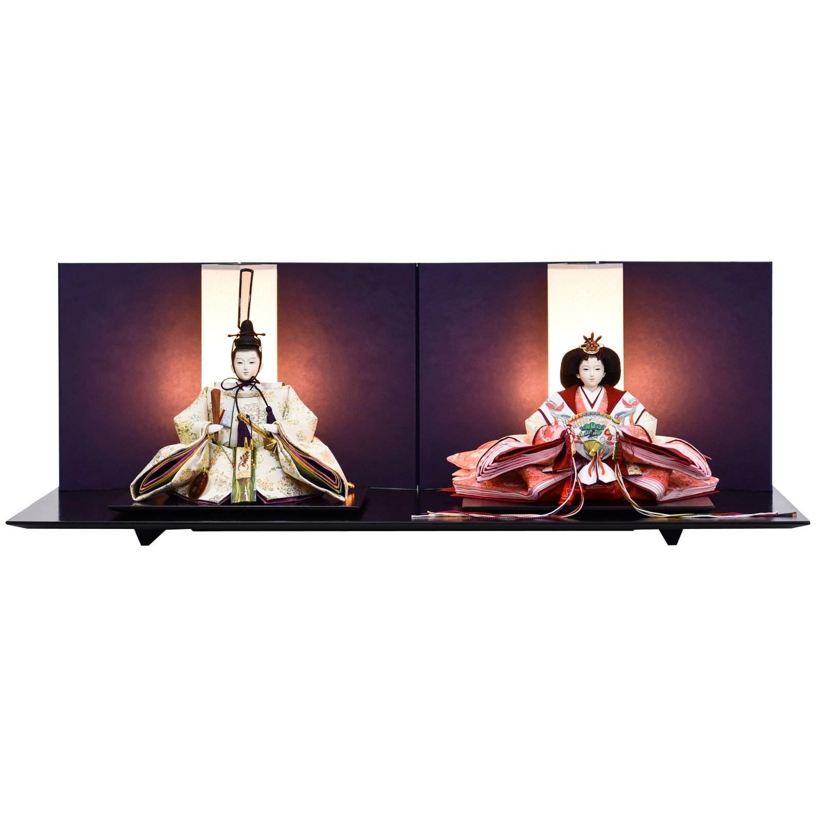 雛人形 大三五 親王飾り 白金本仕立