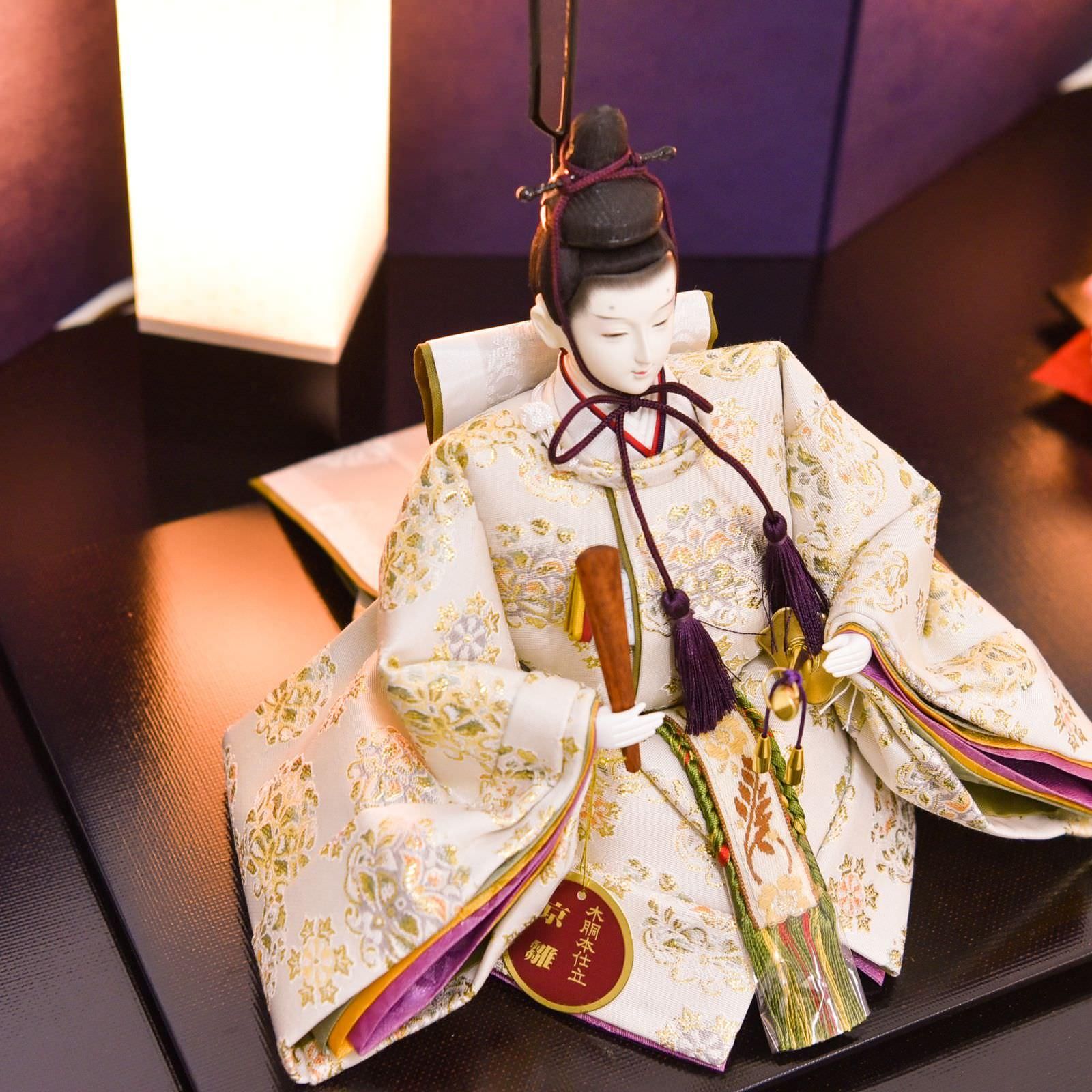 雛人形 大三五 親王飾り 白金本仕立