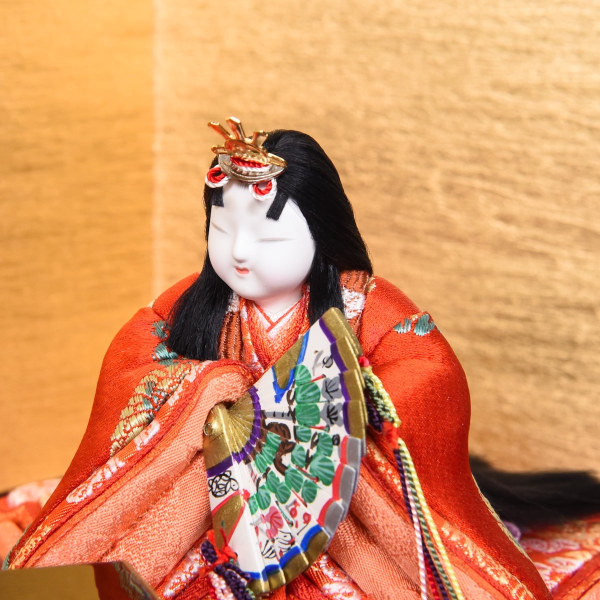 木目込人形 真多呂 歌仙人形 二人飾り 伝統的工芸品