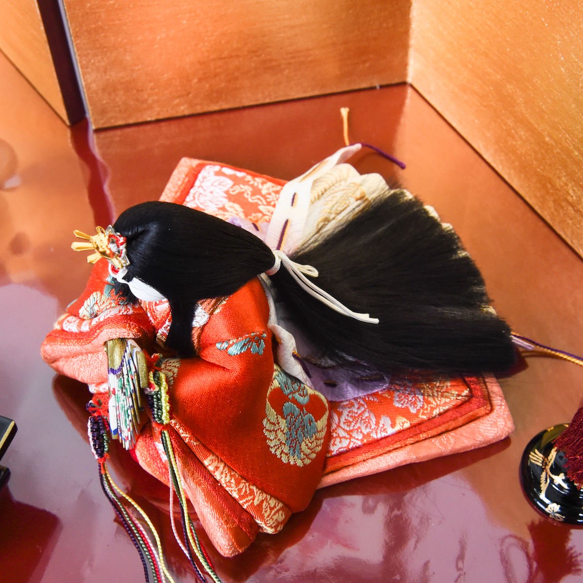 木目込人形 真多呂 歌仙人形 二人飾り 伝統的工芸品