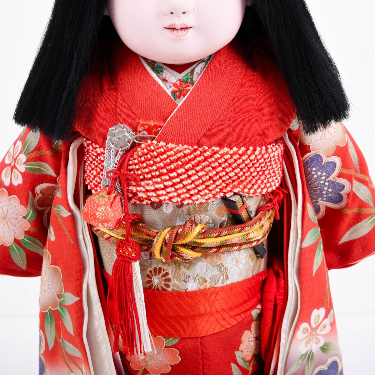 市松人形１５号正絹絞り着物 アンティークドール ビスクドール 