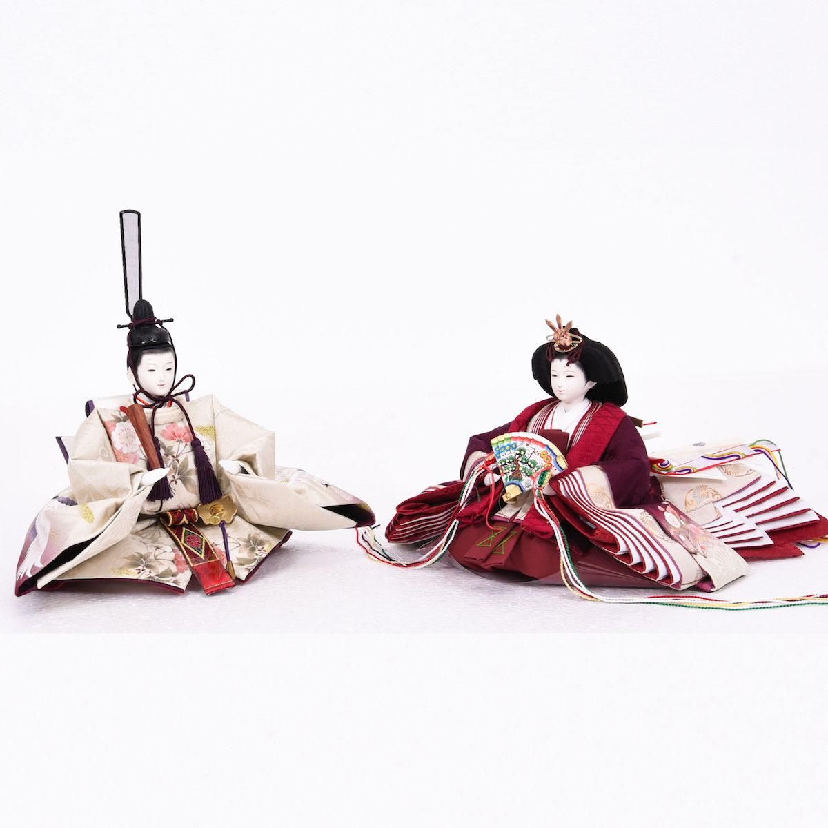 雛人形 七段飾り 西陣織高級金襴 難波 45号 熊倉基安作 中古品