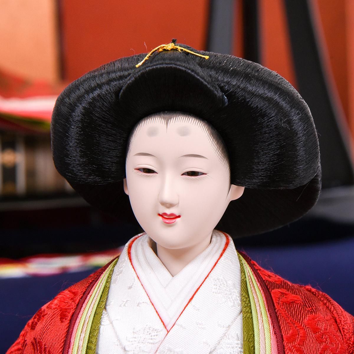 ひな人形 京六番親王 五人飾り 本金青 清水久遊 ひな人形 京六番親王 五人飾り 本金青 清水久遊