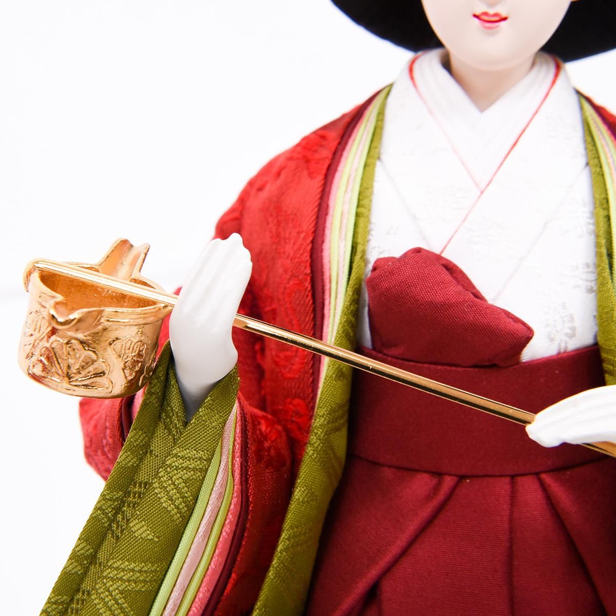 ひな人形 京六番親王 五人飾り 本金青 清水久遊 ひな人形 京六番親王 五人飾り 本金青 清水久遊